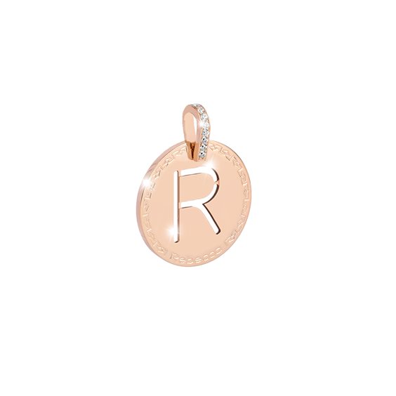 Pendente Rebecca Donna My World Alphabet in Bronzo Cubic Zirconia BWUPRR18 - BWUPRR18